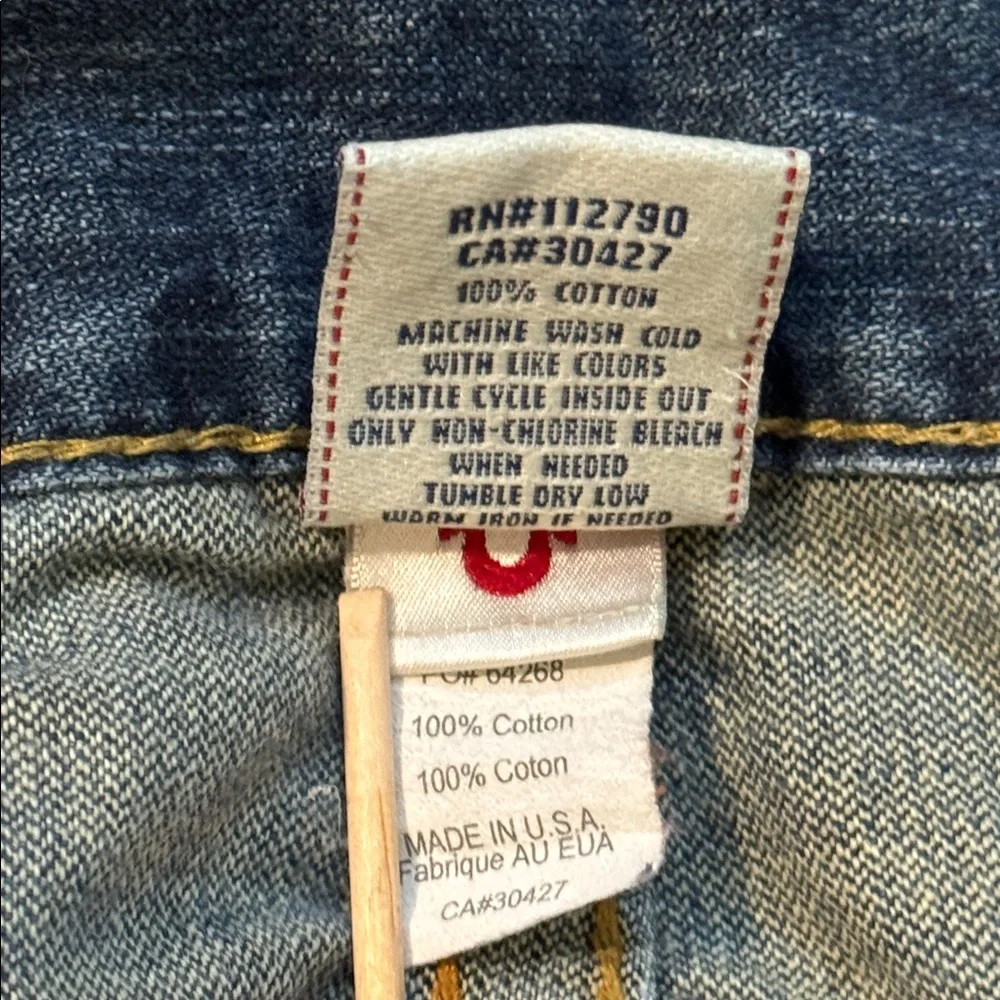 True Religion Vintage Bobby Big T Mens Denim Jeans 33